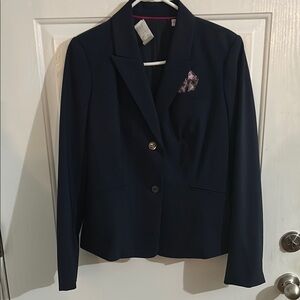 NWT Women's Pinstripe Navy Blazer